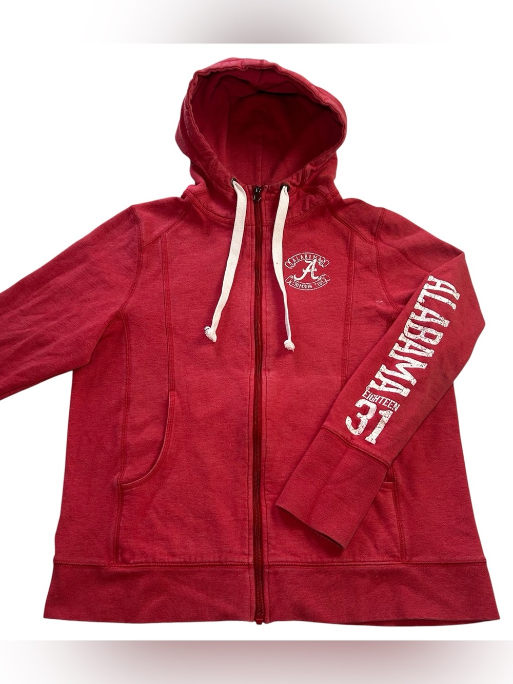 Champion University of Alabama Crimson Tide Women’s Full-Zip Hooded Jacket Red L